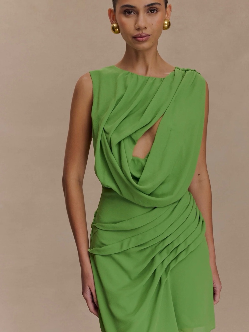 Meshki Oria Chiffon Mini Dress